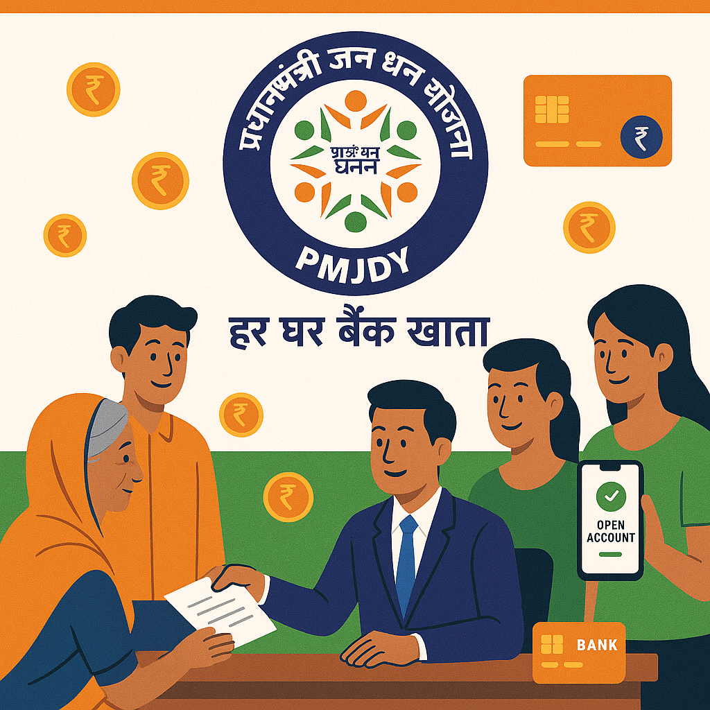 Pradhanmantri Jan Dhan Yojana (PMJDY): जानें Jan Dhan Account, Loan और Online Apply Process